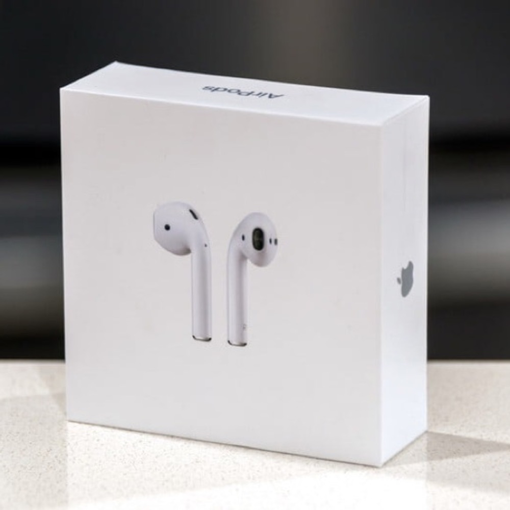 White Apple AirPods